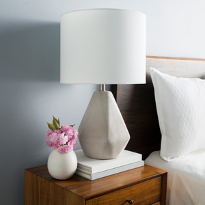 Devereux Concrete Table Lamp - SGN-100
14 dia x 24.25 H inches
Concrete , Linen