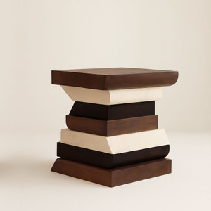 Acertijo Occasional Table
14 x 14 x 17.5 H inches
Spanish Cedar, White Wash Bass, Ebony Sugar Pine