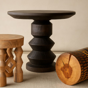 Alondra Turned Wood End Table
30 dia x 27 H inches
Espresso Finish