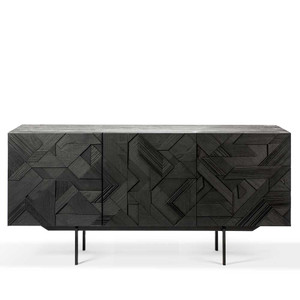 Teak Graphic Sideboard
66.5 x 18 x 31.5 H inches
Teak Wood, Metal
