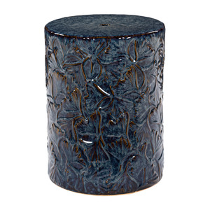 Covo Garden Stool 
13 dia x 18 H inches
Ceramic
Blue
