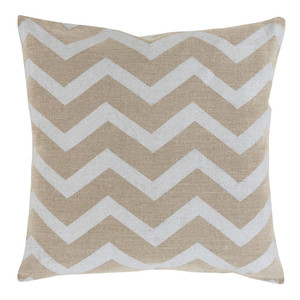 Stamped Linen Chevron Pillow - MS-002
18 x 18 inches
Linen
Beige