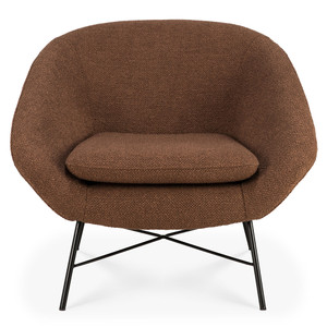 Barrow Lounge Chair 
32 x 31.5 x 28 H inches, 16.5 inch seat height
Fabric, High-Density Foam, Metal
Copper