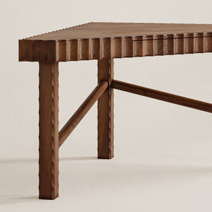 Esquina Handcarved Desk
68 x 38 x 30 H inches
Walnut