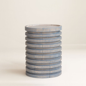 Escalera Hand Carved Log Table
12 - 16 dia x 18 H inches
Grey Mist