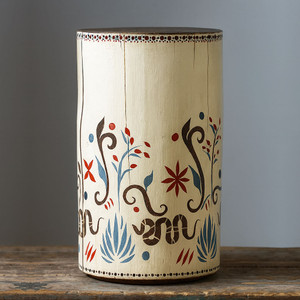 Desert Garden Hand Painted Side Table
12 dia x 20 H inches