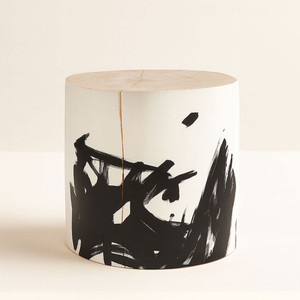 Katakana Hand Painted Log Table
18 dia x 18 H inches