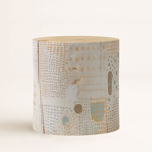Kazi Hand Painted Log Table
18 dia x 18 H inches