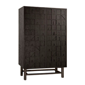 Maria Cava Cabinet
43 x 20 x 67 H inches
Sherwin Williams Tricorn Black (SW 6258)