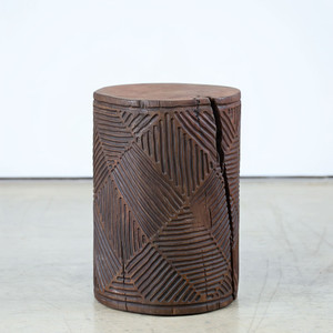 Ossian Hand Carved Log Table S01
12 dia x 18 H Inches