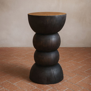 Paolo Stool Table
12 dia x 21 H inches
Espresso/Natural Finish