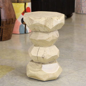 Piedra Bleached Wood Side Table
14 x 14 x 21 H inches
Reclaimed Elm Wood