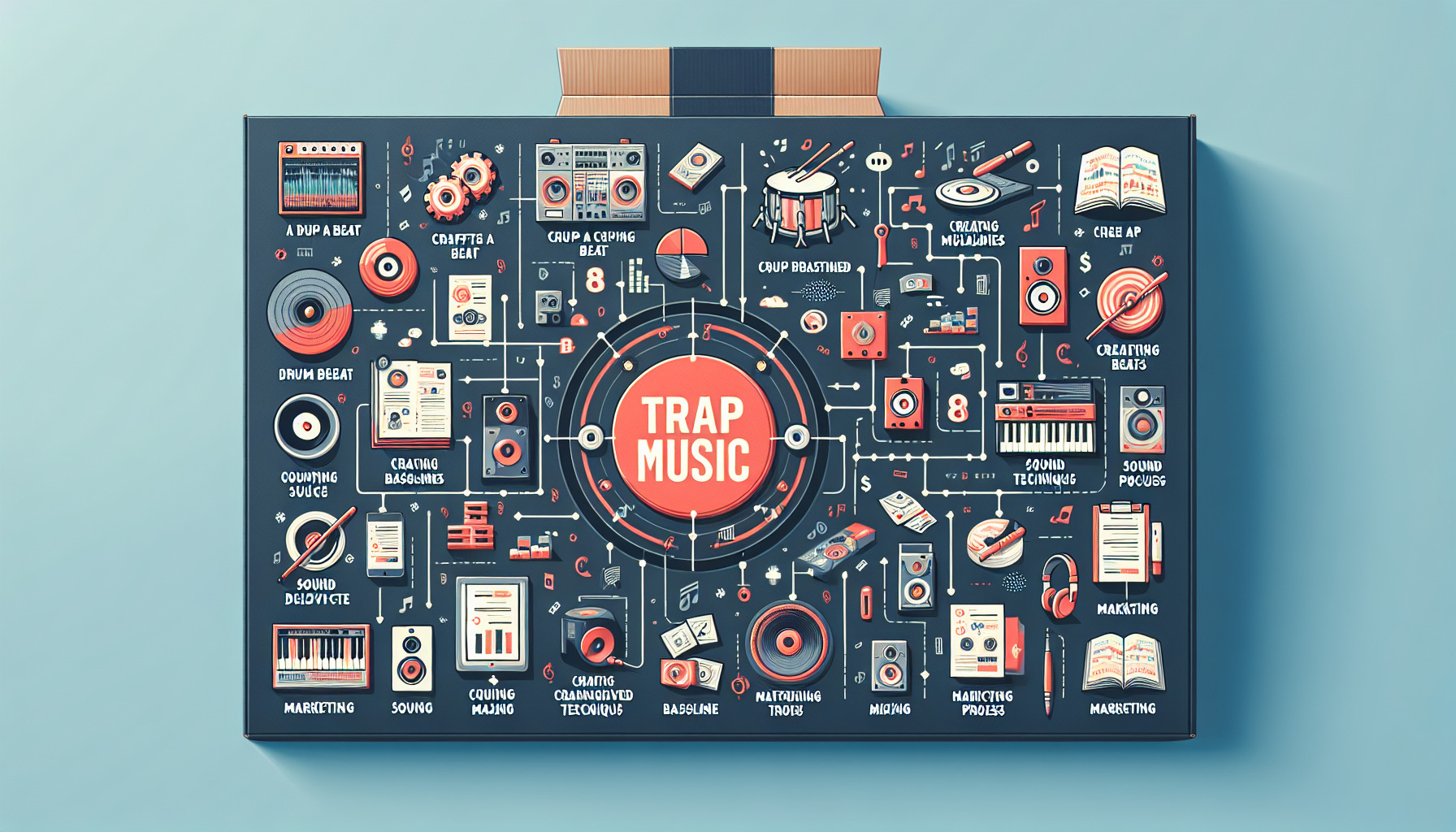 a diagram of various instruments and parts a well synthesized trap beat