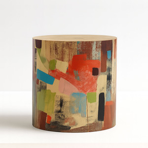 Ximena Hand Painted Log Table
18 dia x 18 H inches
